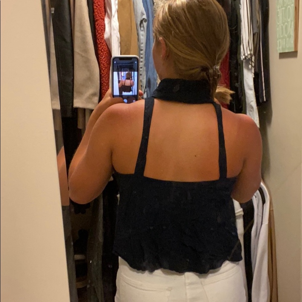 Backless Turtleneck Tank